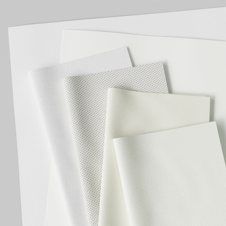 Six blank substrate options in a pile