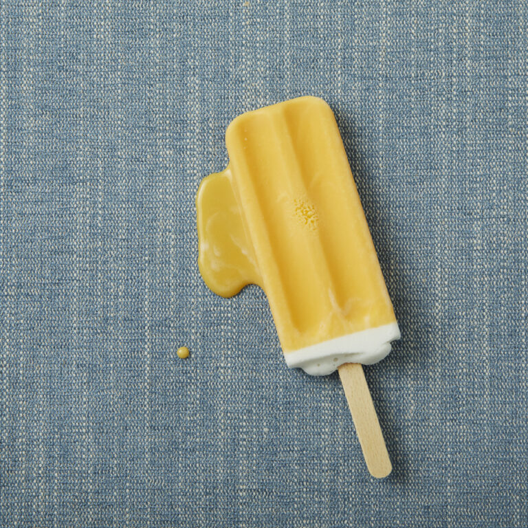Ice cream stain on Designtex Crypton textile