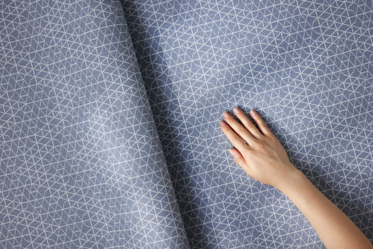 Hand on textile