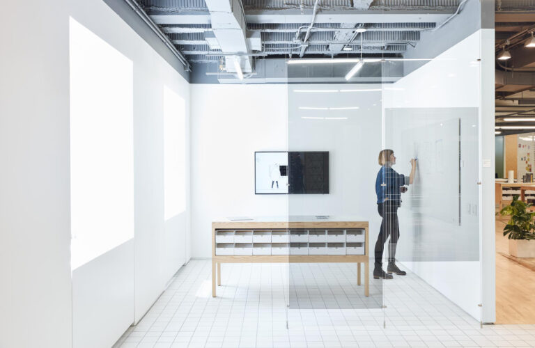 Casper technology glass film in Standard Issue promotional shoot.