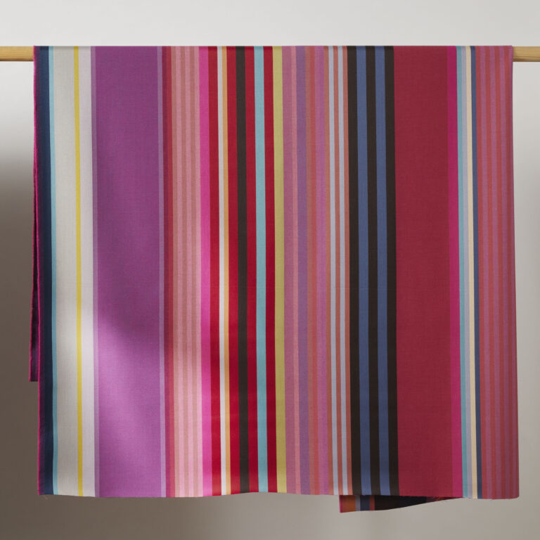 Hanging striped textile