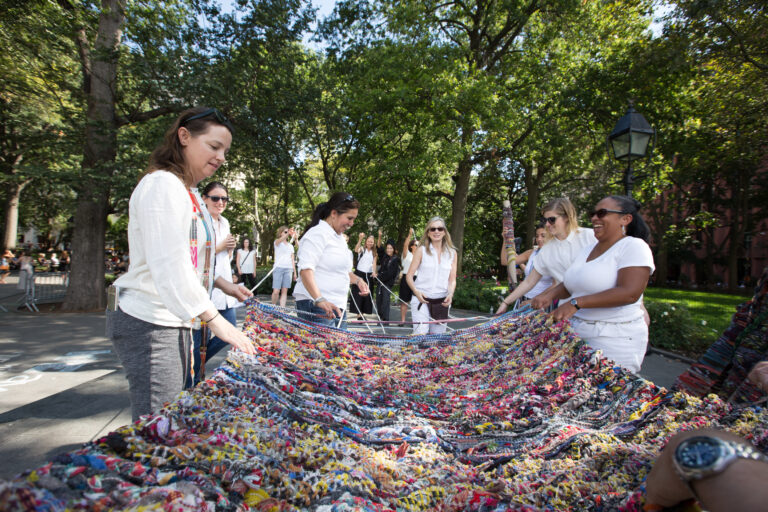 Designtex employees as Weave NY event